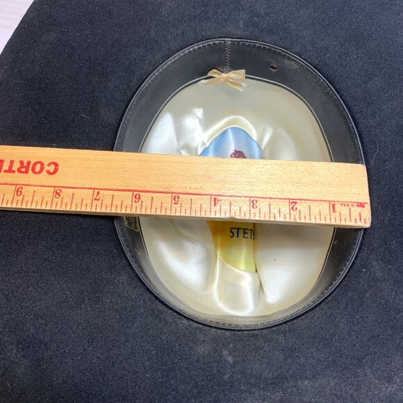 STETSON Cowboy Hat Black 4X Beaver F2194 Buffalo 2837 - Picture 10 of 12